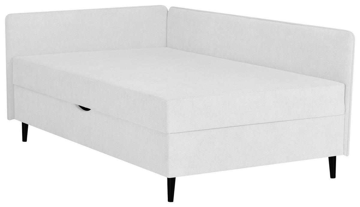 BOXBETT 120/200 cm  in Creme  - Creme/Schwarz, KONVENTIONELL, Textil (120/200cm) - P & B