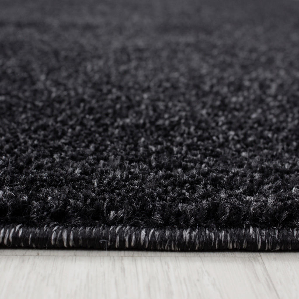Thumbnail - Novel Hochflorteppich ATA 7000, Anthrazit, Textil, Uni, rechteckig, 240x340 cm, Oeko-Tex® Standard 100, für Fußbodenheiz...