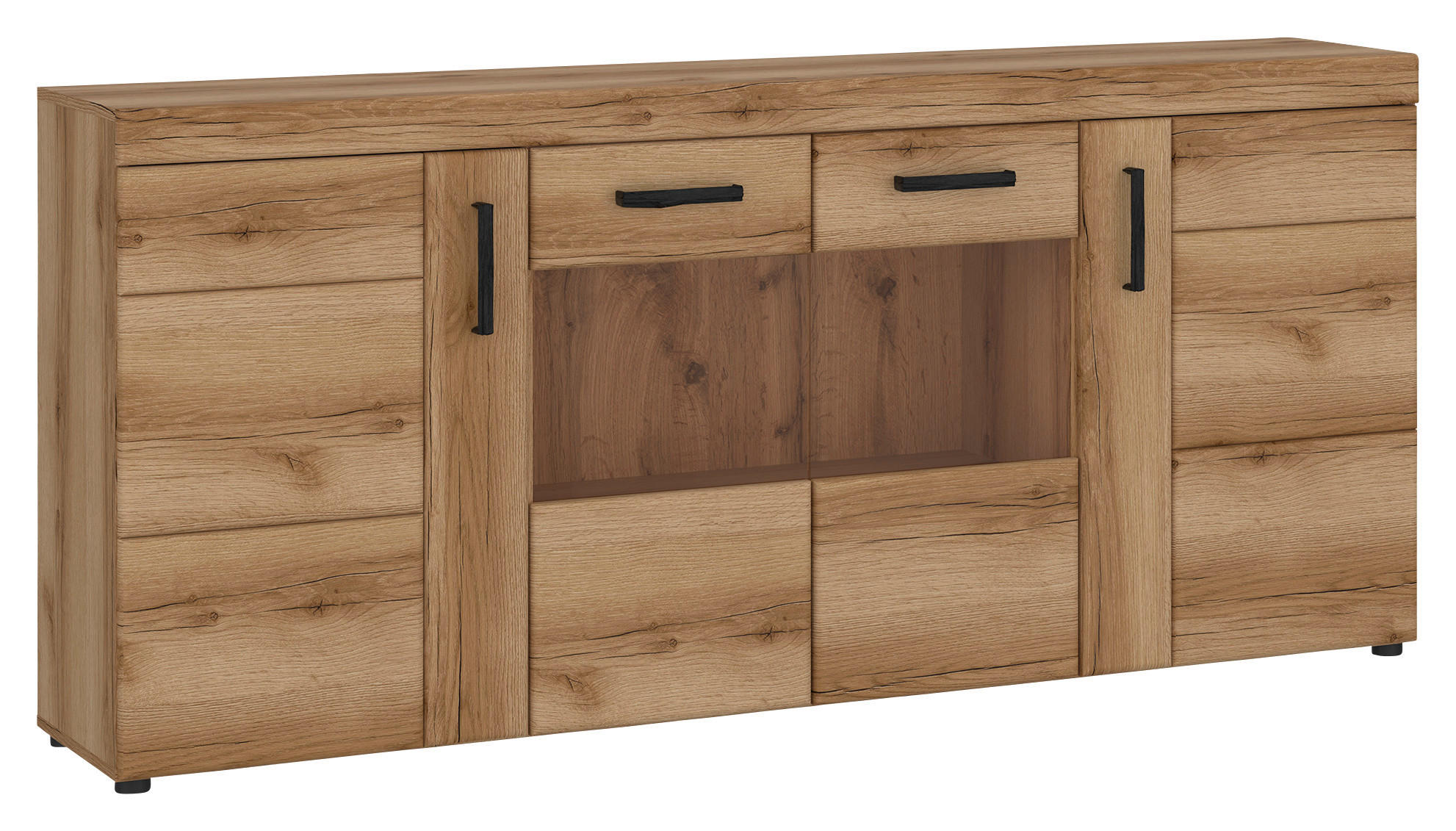 Kommode Cortina Eichefarben Dekor B: 185,1 cm