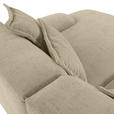 ECKSOFA Beige Flachgewebe  - Beige/Schwarz, KONVENTIONELL, Kunststoff/Textil (274/174cm) - Carryhome