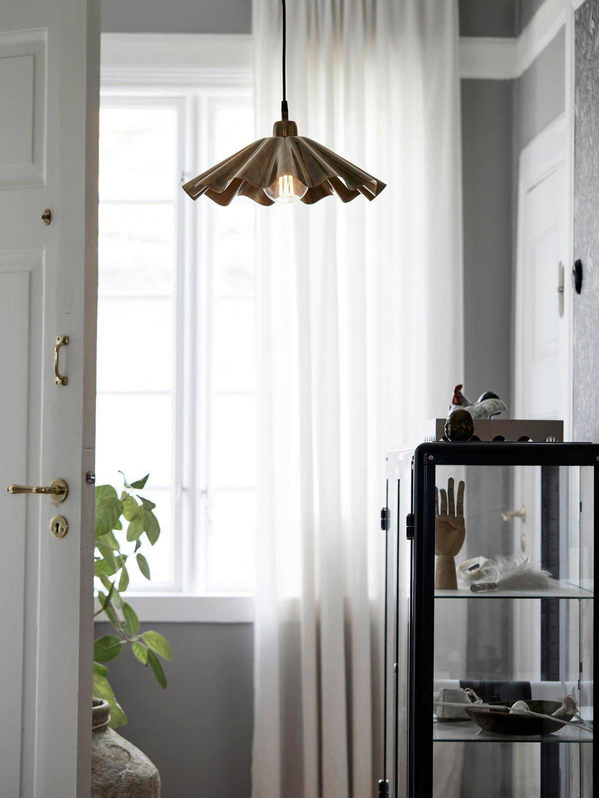 HÄNGELEUCHTE 34/43 cm  - Messingfarben, LIFESTYLE, Metall (34/43cm)