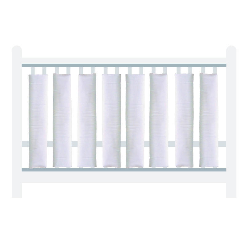 ZAŠČITNA OGRAJA ZA POSTELJICO - bela, Basics, tekstil (27/56cm)