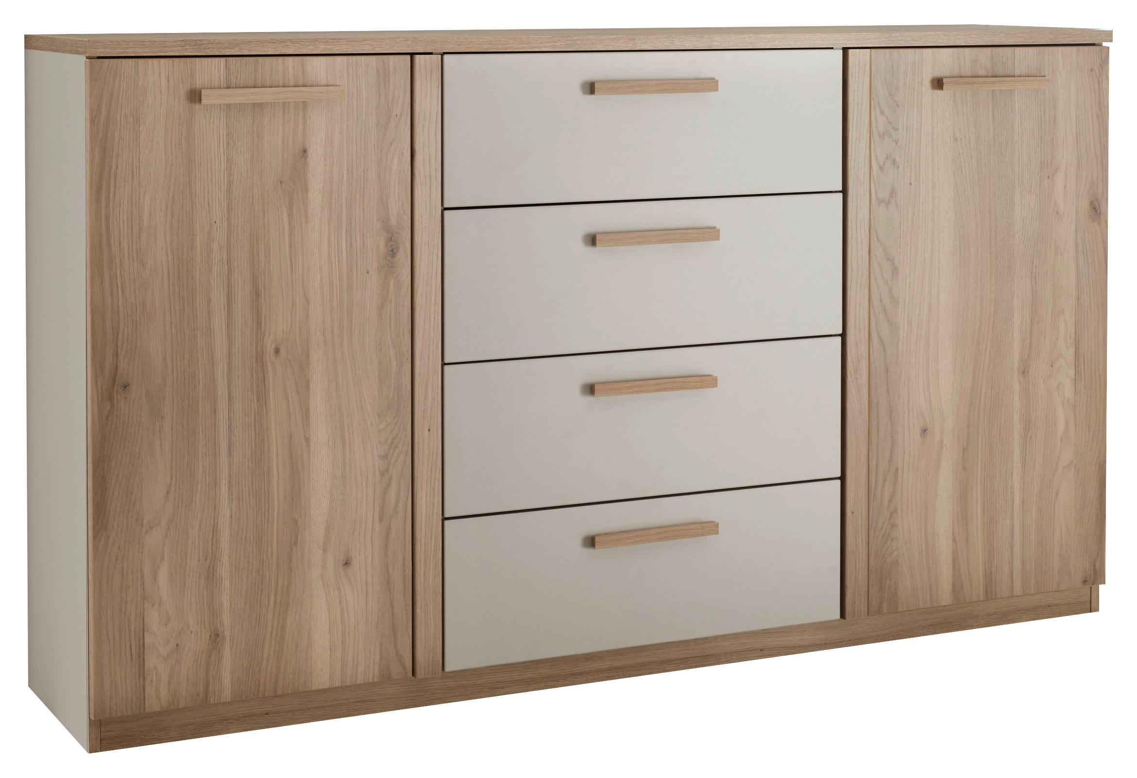 KOMMODE 165/96/38 cm  in Eichefarben, Kaschmir  - Kaschmir/Eichefarben, Design, Holz/Holzwerkstoff (165/96/38cm) - Xora