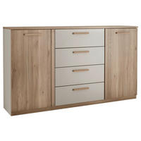 KOMMODE 165/96/38 cm  in Eichefarben, Kaschmir  - Kaschmir/Eichefarben, Design, Holz/Holzwerkstoff (165/96/38cm) - Xora