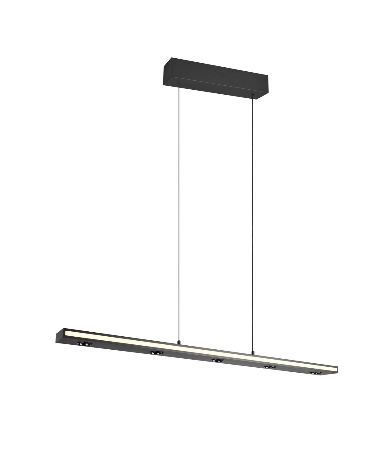 LED-PENDELLEUCHTE 109/9/200 cm    - Weiss/Schwarz, Design, Kunststoff/Metall (109/9/200cm) - Trio Leuchten