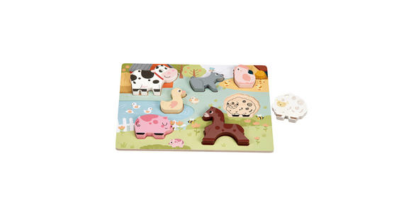 PUZZLE - Multicolor/Beigebraun, Basics, Holzwerkstoff (22,5/30cm) - My Baby Lou