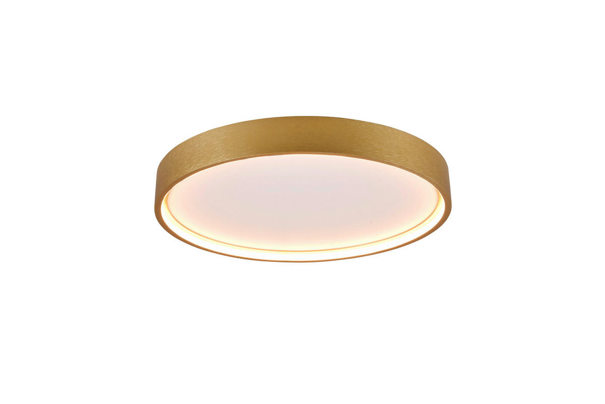 LED-DECKENLEUCHTE DOHA 45/5,5 cm   - Messingfarben, KONVENTIONELL, Metall (45/5,5cm) - Trio Leuchten