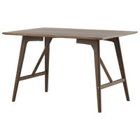 ESSTISCH Kautschukholz furniert, massiv rechteckig Dunkelbraun  - Dunkelbraun, Design, Holz/Holzwerkstoff (120/80/75cm) - Livetastic