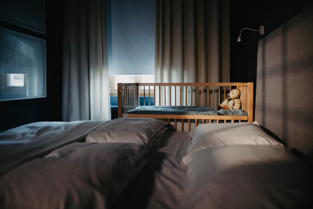 BEISTELLBETT Hajo   - Buchefarben, Basics, Holz (124/90/64cm) - tiSsi