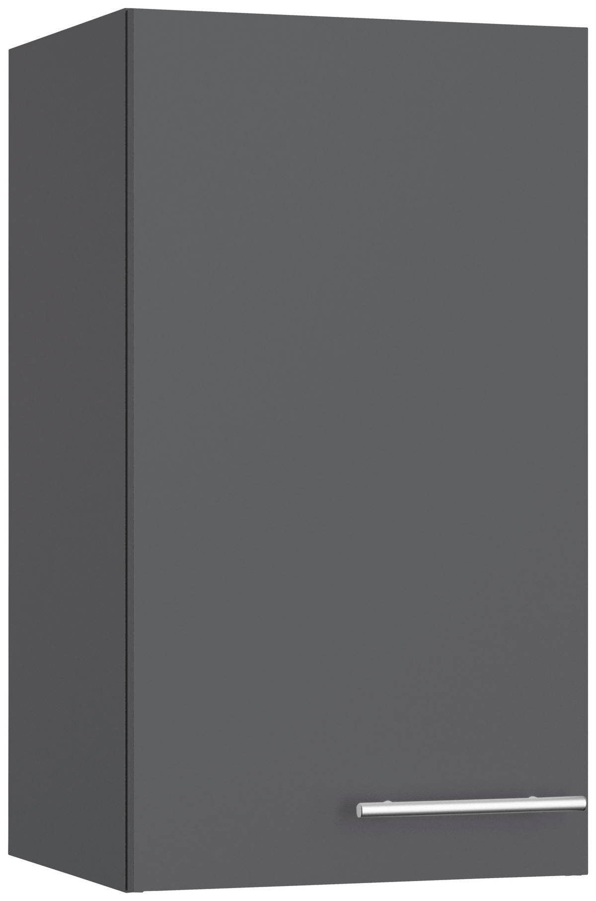 KÜCHENLEERBLOCK 210 cm   in Anthrazit  - Edelstahlfarben/Eichefarben, Basics, Holzwerkstoff/Metall (210cm) - Optifit