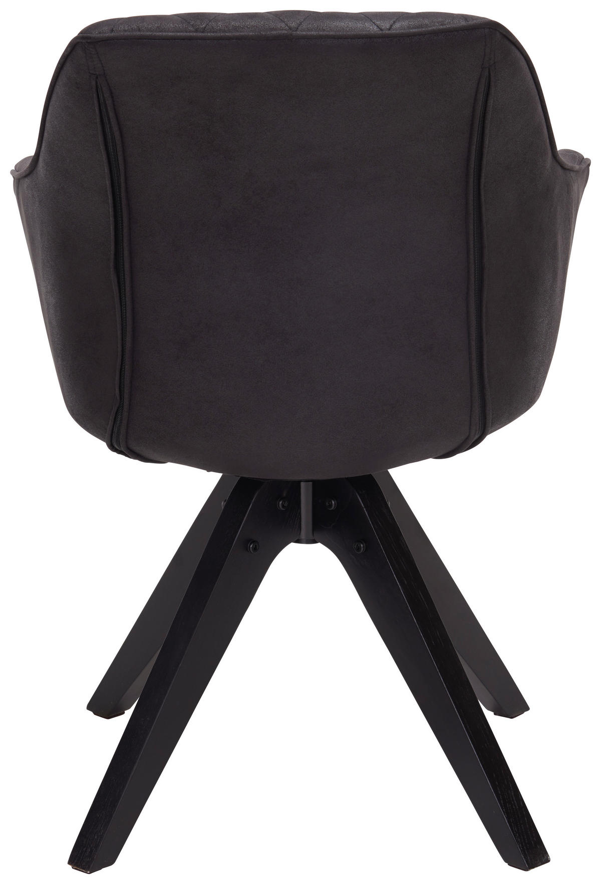 ARMLEHNSTUHL drehbar  in Mikrofaser  - Dunkelgrau/Schwarz, LIFESTYLE, Holz/Textil (60/83/65cm) - Landscape