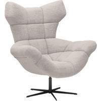 FÜLES FOTEL - világosszürke/fekete, Design, textil/fém (103/119/84cm) - Esposa