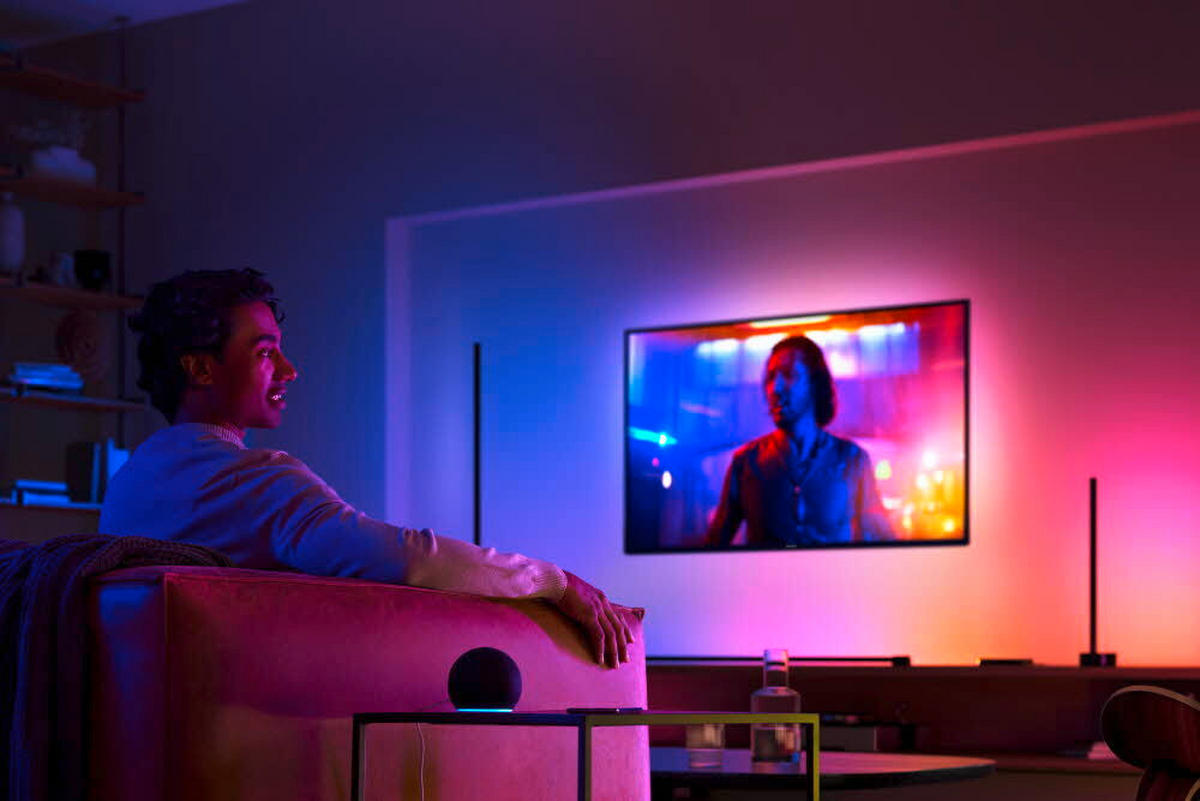 LED-TISCHLEUCHTE Gradient Signe Table 11/55,3 cm   - Schwarz, Design, Metall (11/55,3cm) - Philips HUE