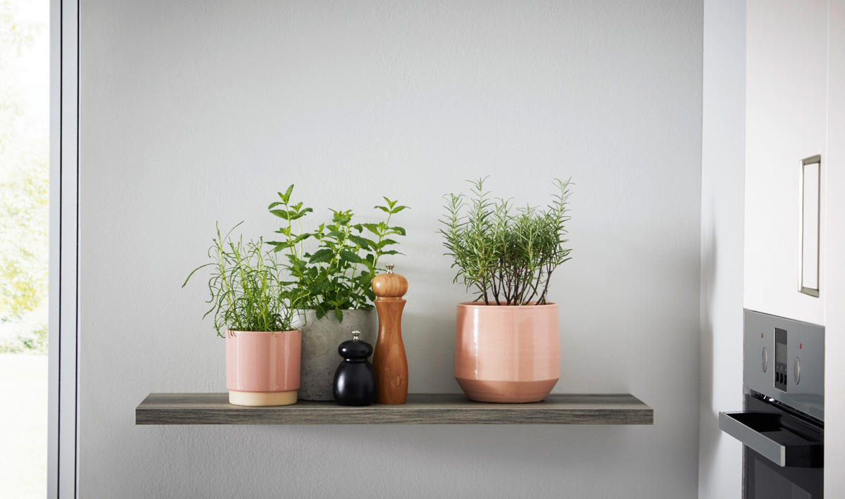 EINBAUKÜCHE   - Rosa, Design, Holzwerkstoff - Novel