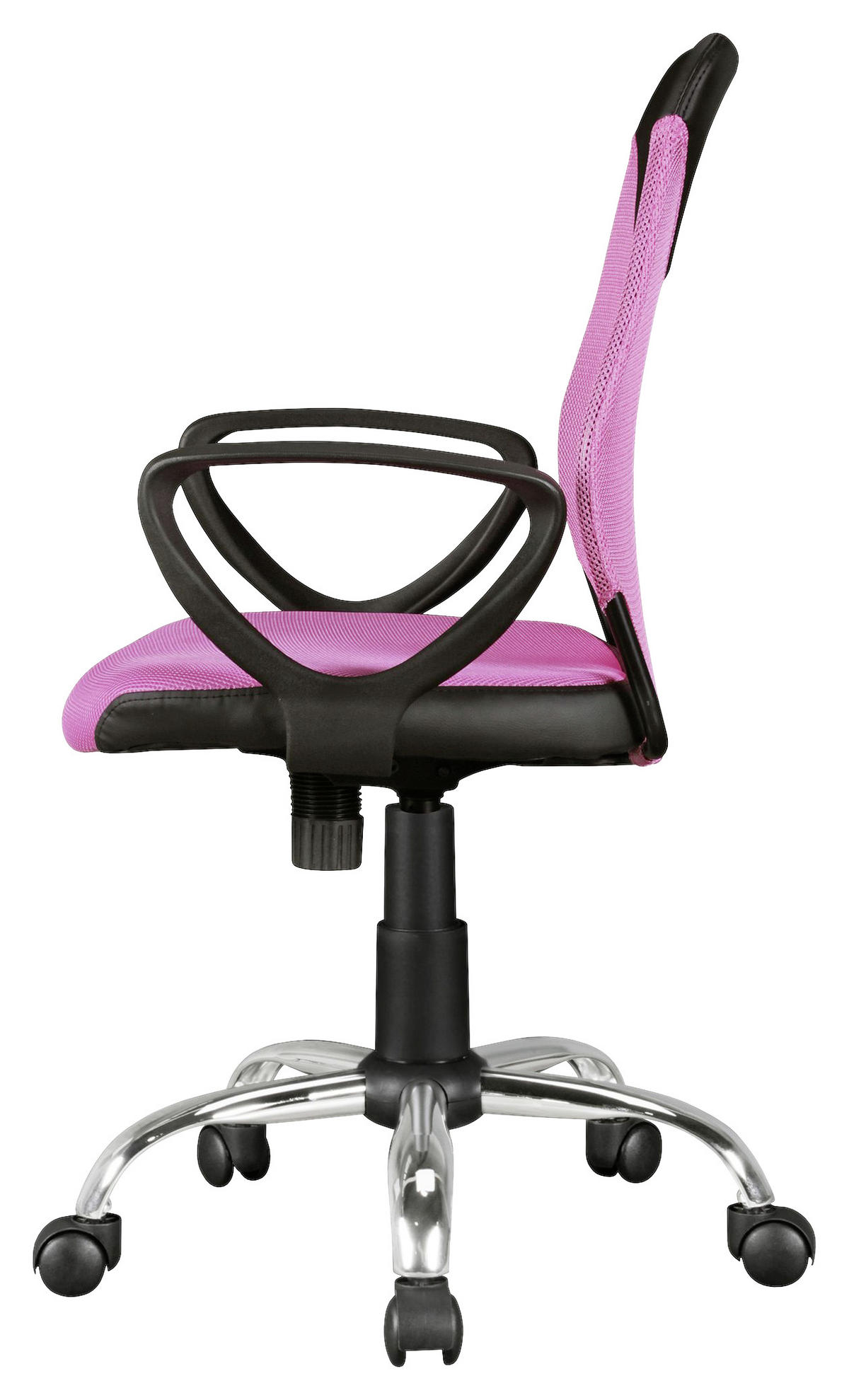 OKRETNA STOLICA ZA MLADE  ružičasta, pink   - pink/ružičasta, Moderno, metal/plastika (60/105/60cm) - MID.YOU