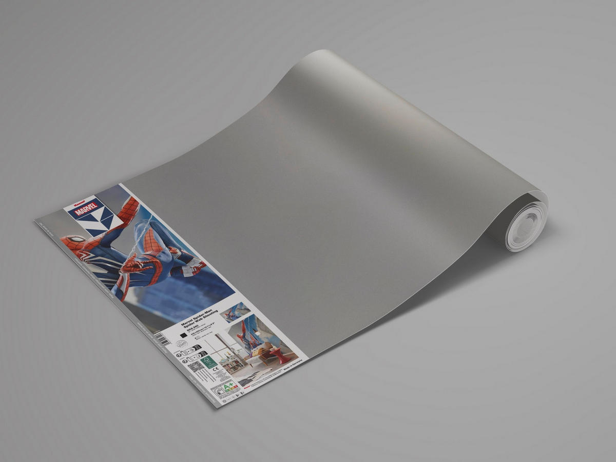 FOTOTAPETE SPIDER-MAN SPIDER WEB SHOOT  - Blau, Design, Textil (400/250cm) - Marvel