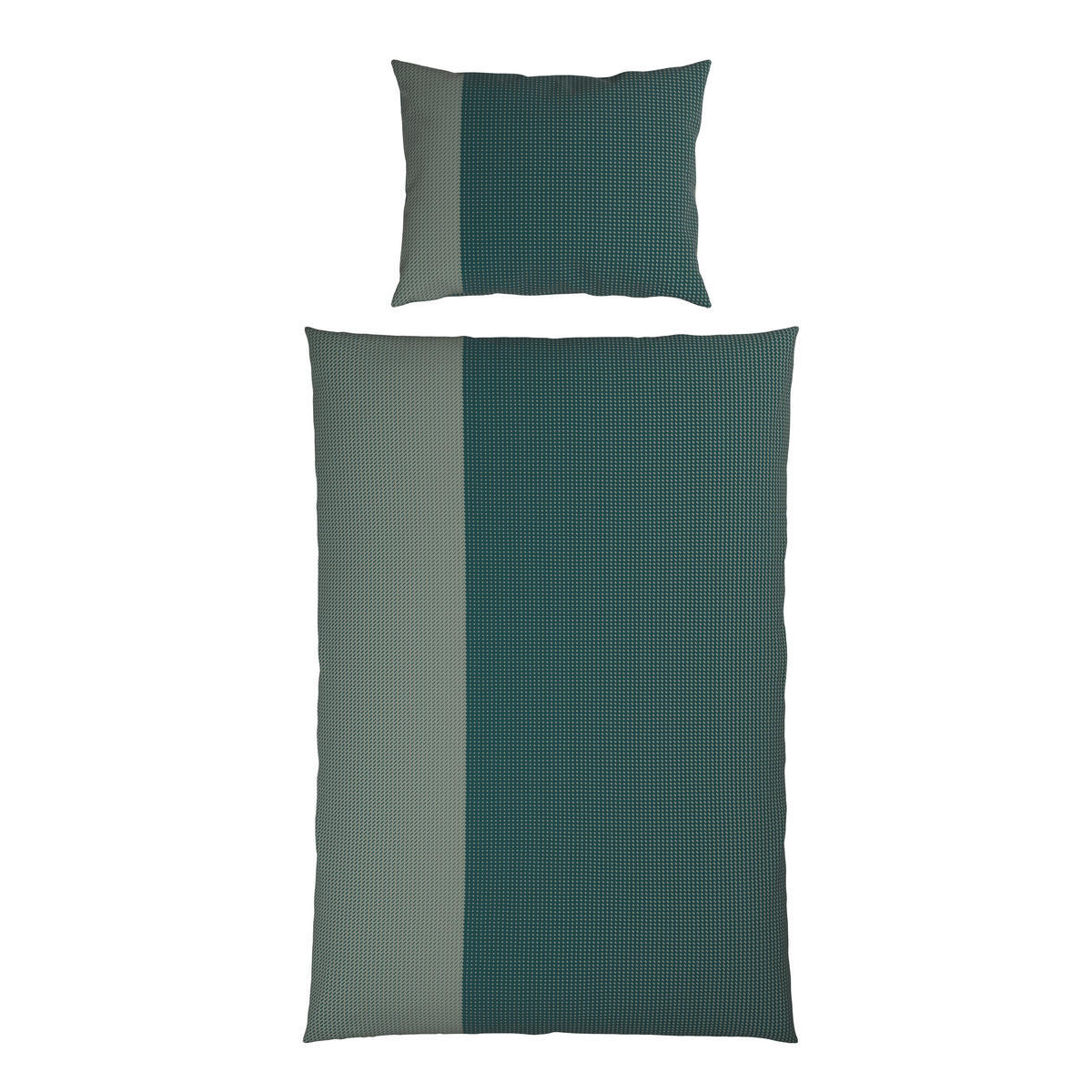 BETTWÄSCHESET 2-teilig Satin 160/210 cm  - Grün, Design, Textil (160/210cm) - Dieter Knoll