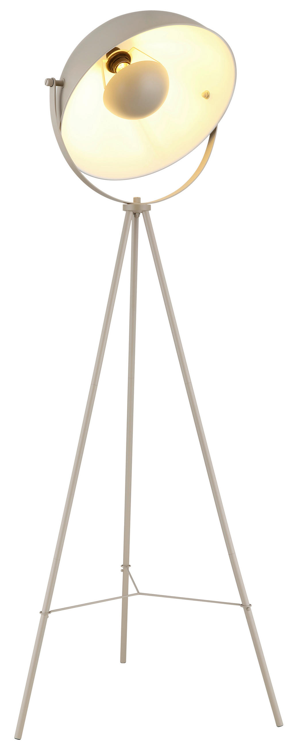 STEHLEUCHTE Timo 56/138,8 cm   - Sandfarben, LIFESTYLE, Metall (56/138,8cm) - Globo