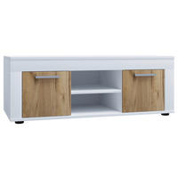 TV-BÄNK Usilo  i 102/37/45 cm  - vit/honungsek, Design, trämaterial/plast (102/37/45cm) - MID.YOU