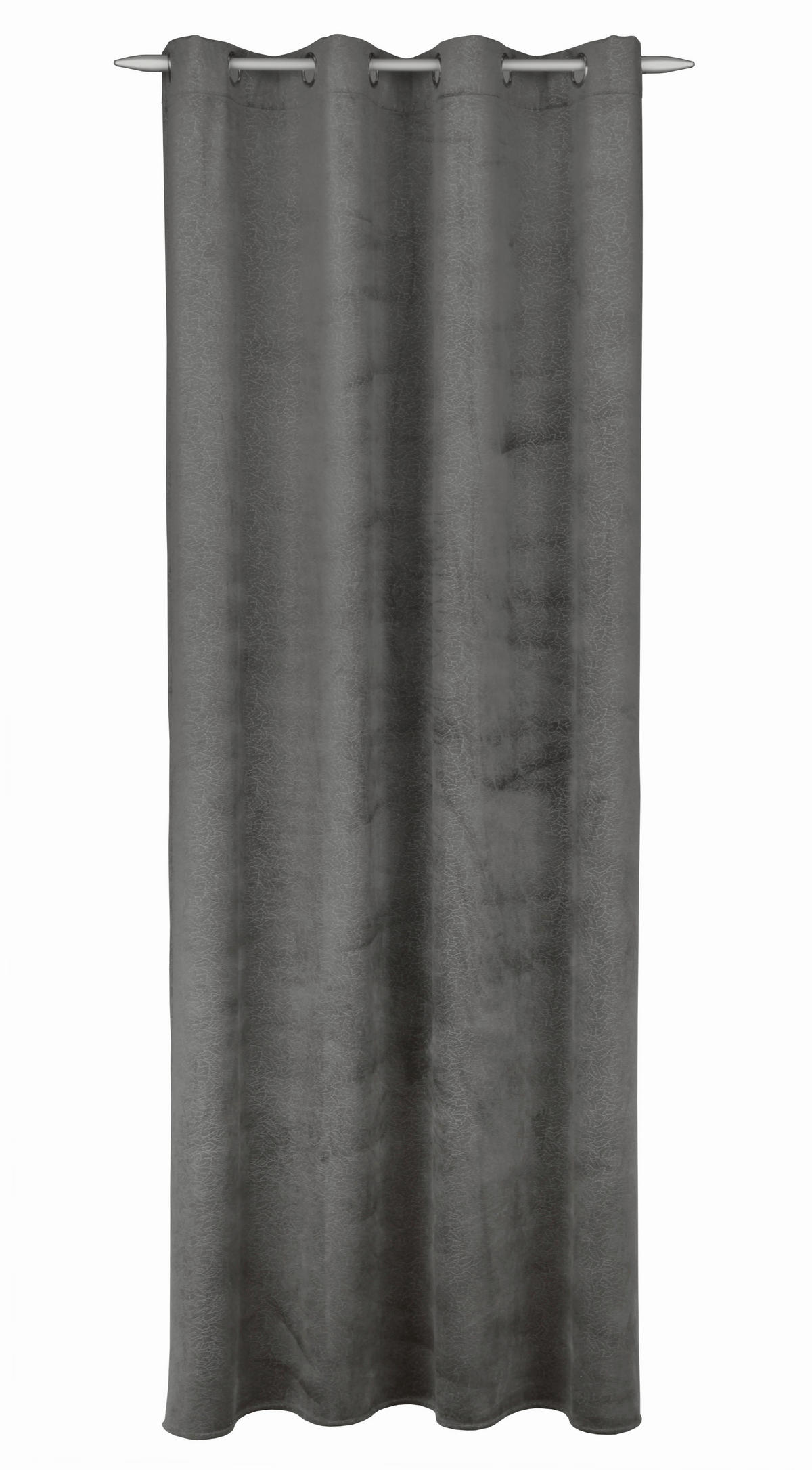 FERTIGVORHANG  blickdicht  135/245 cm   - Dunkelgrau, Basics, Textil (135/245cm)