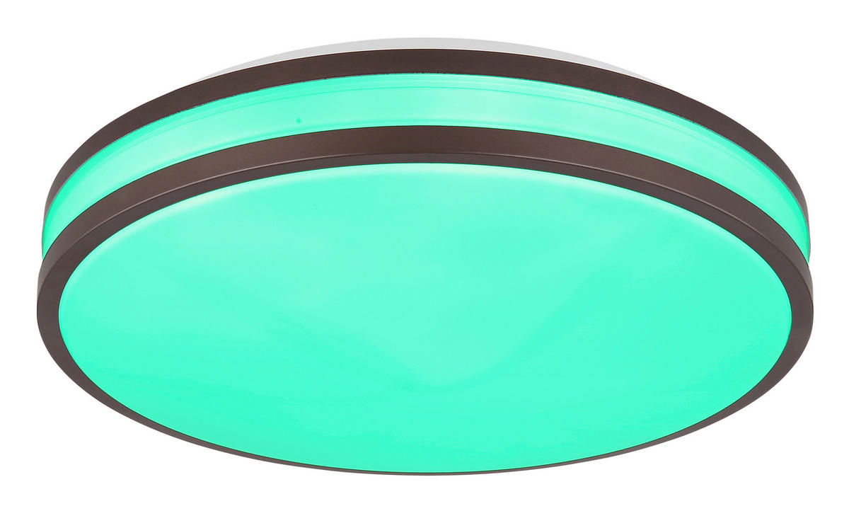 STROPNA LED-SVETILKA   //2700-6000 K/230 V/ - bela/barve kapučina, Konvencionalno, kovina/umetna masa (34/7cm) - Globo