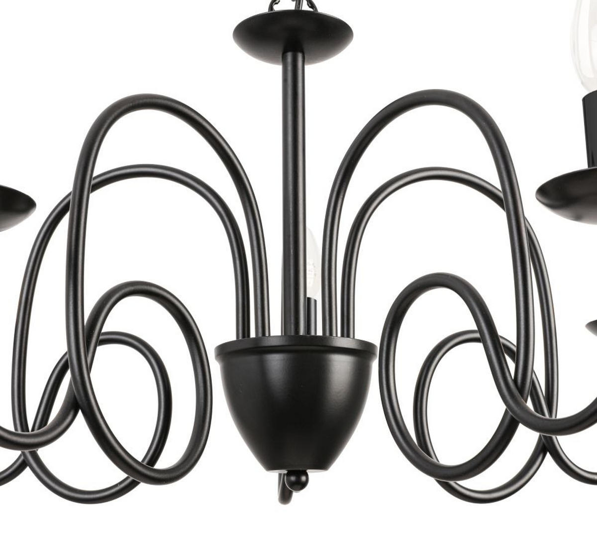 LESTENEC        60/120 cm     5x max 40W W E14 - črna, Basics, kovina (60/120cm) - Marama