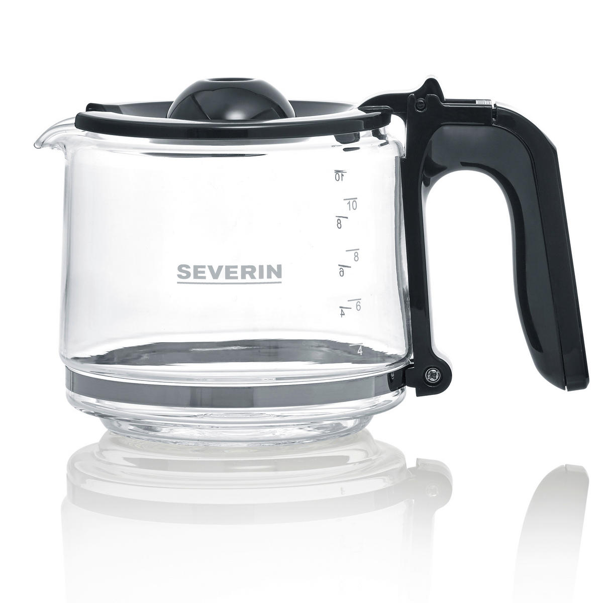 FILTERKAFFEEMASCHINE  - Edelstahlfarben/Schwarz, KONVENTIONELL, Glas/Kunststoff (29/38/26cm) - Severin