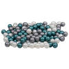 BÄLLESET  - Türkis/Silberfarben, Trend, Kunststoff (7cm) - Jimmylee