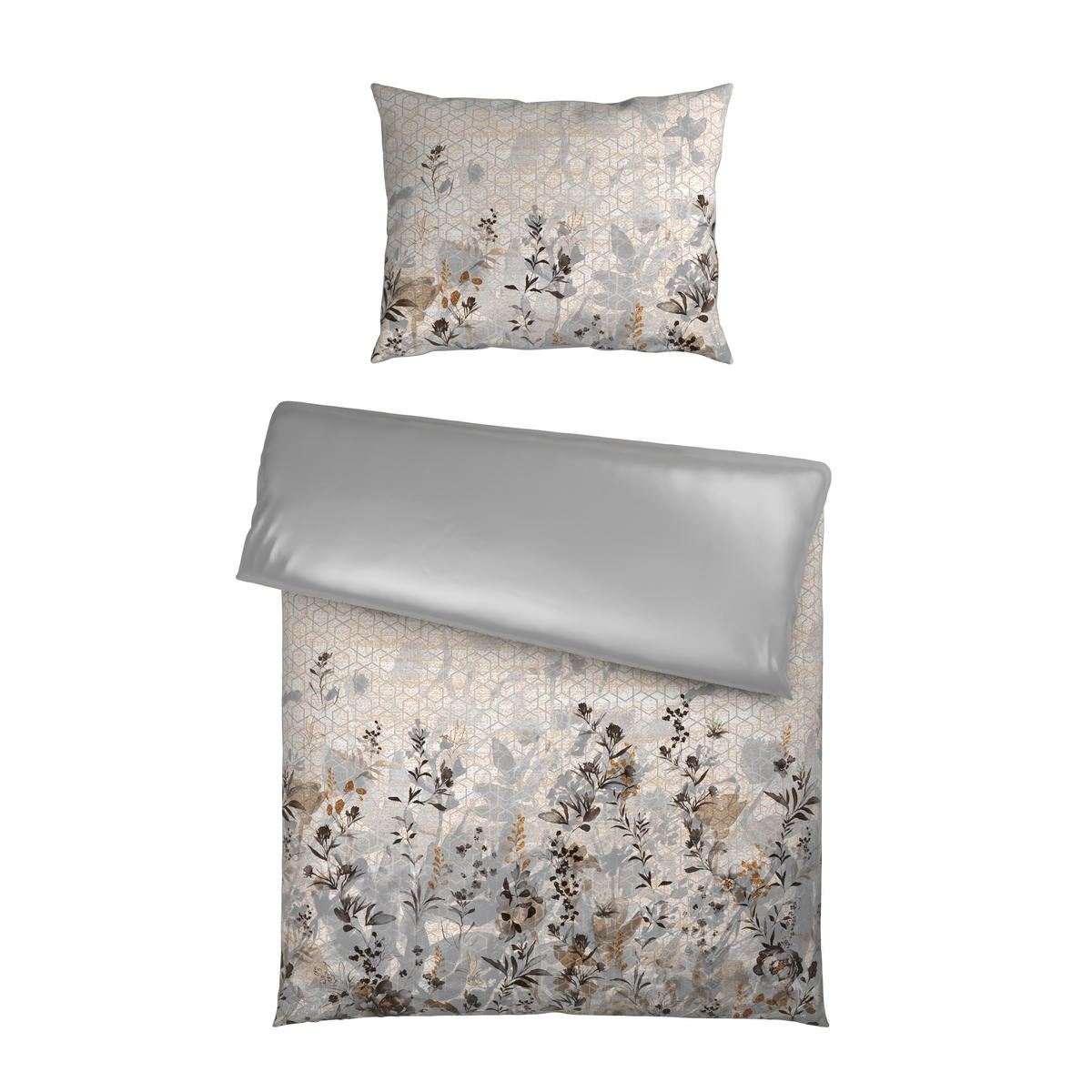 POSTELJINA S DVA LICA 140/200 cm   - siva, tekstil (140/200cm) - Novel