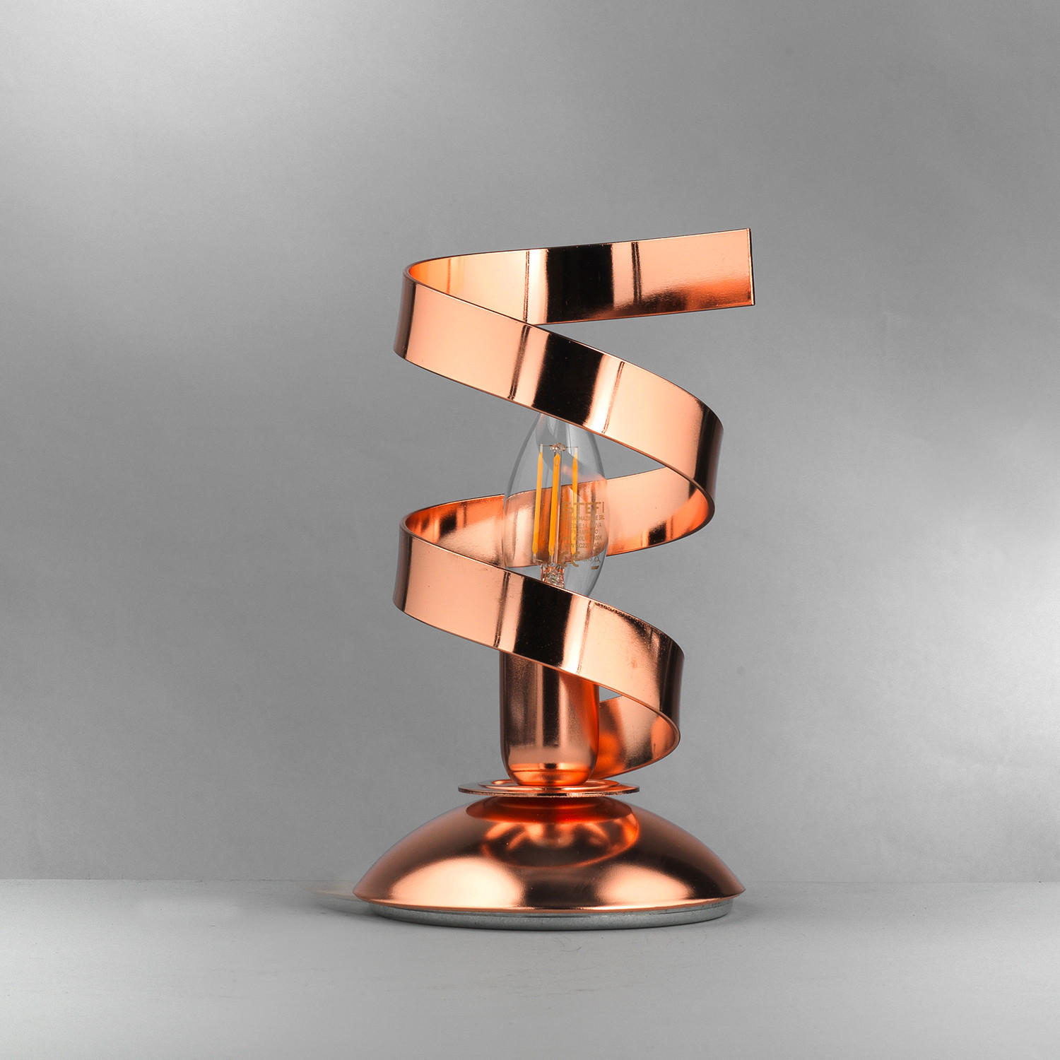 TISCHLEUCHTE 12/25 cm   - Kupferfarben, Design, Metall (12/25cm)