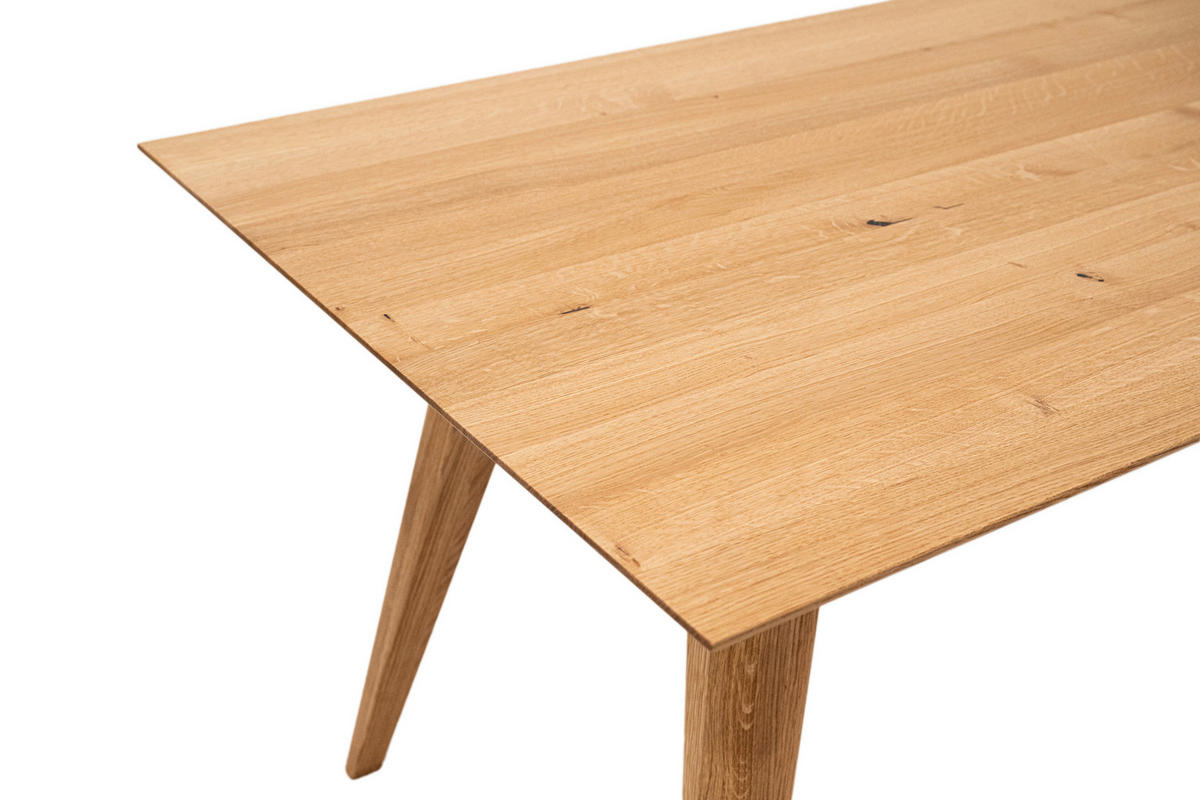 ESSTISCH Eiche massiv rechteckig Eichefarben  - Eichefarben, KONVENTIONELL, Holz (180/90/76cm) - Voleo