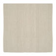 HANDWEBTEPPICH 200/200 cm Helsinki Naturfarben, Weiß quadratisch  - Naturfarben/Weiß, Basics, Textil (200/200cm) - Linea Natura