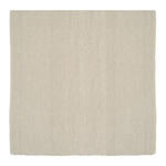 HANDWEBTEPPICH 200/200 cm Helsinki Naturfarben, Weiß quadratisch  - Naturfarben/Weiß, Basics, Textil (200/200cm) - Linea Natura