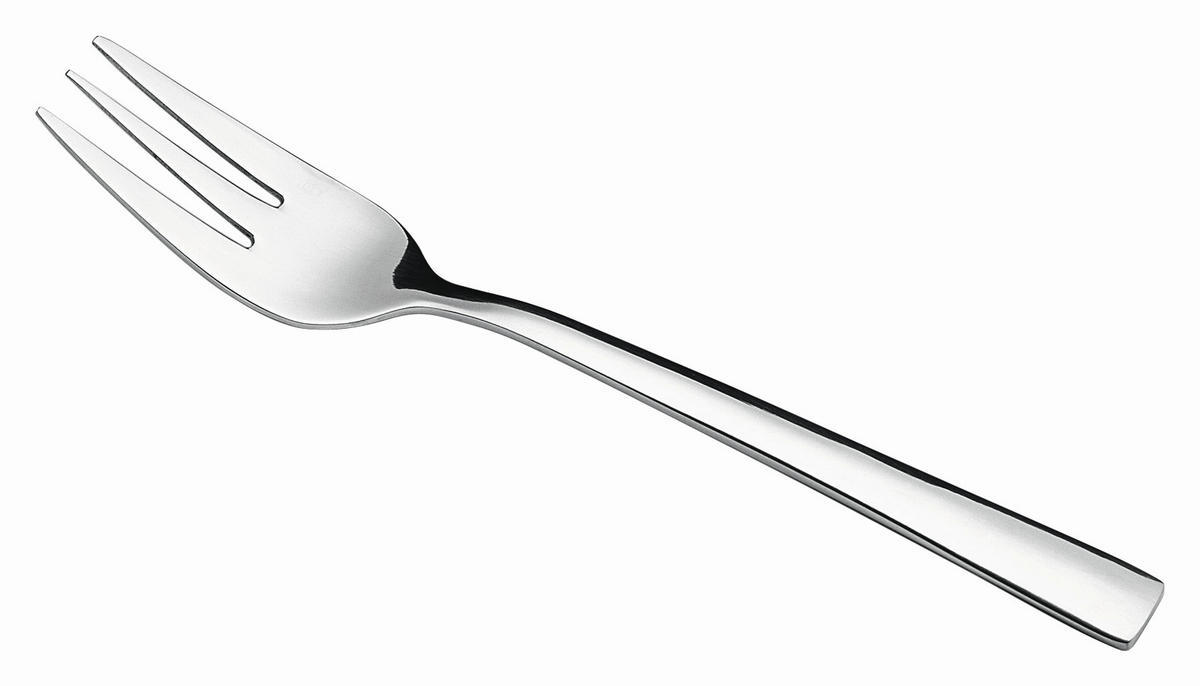 DESERTNA VILICA FUSION  Fusion           - srebrne barve, Konvencionalno, kovina (15cm) - Justinus