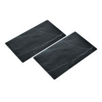 SCHNEIDEBRETT Glas  - Schwarz, Basics, Glas (52/30/0,5cm) - Justinus