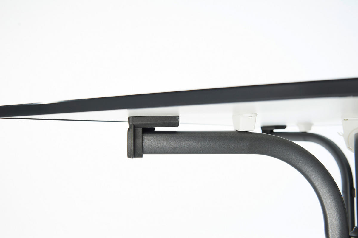 GARTENKLAPPTISCH 80/80/73 cm Metall, Kunststoff quadratisch  - Anthrazit/Graphitfarben, Basics, Kunststoff/Metall (80/80/73cm) - Sieger