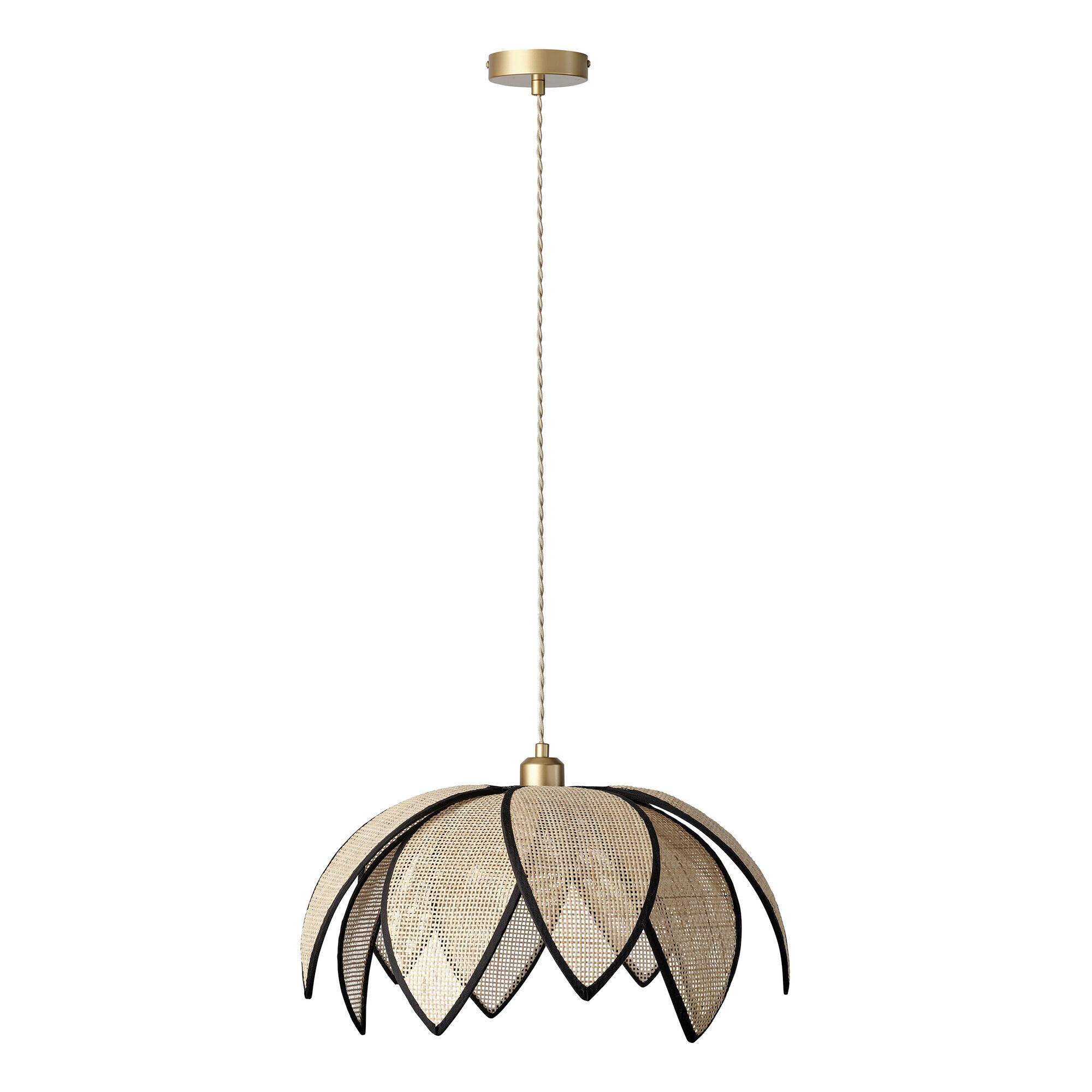 HÄNGELEUCHTE 48/134 cm  - Beige, Basics, Holz/Metall (48/134cm) - Osram
