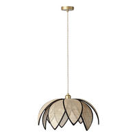 HÄNGELEUCHTE 48/134 cm  - Beige, Basics, Holz/Metall (48/134cm) - Osram