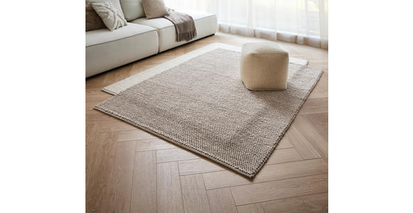 HANDWEBTEPPICH 160/230 cm Loop Beige  - Beige, Natur, Textil (160/230cm) - Linea Natura