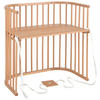 BEISTELLBETT Babybay Boxspring  - Naturfarben, Basics, Holz (54/96,5/96cm) - Babybay