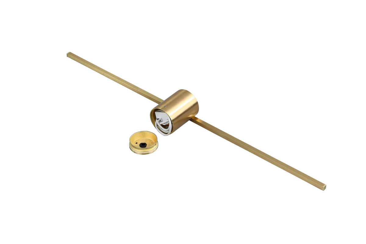 VÄGGLAMPA Modern Slim   - guldfärgad, Design, metall (5.5/60/7cm)