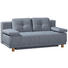 BOXSPRINGSOFA in Textil Blau - Blau/Buchefarben, MODERN, Holz/Textil (202/92/104cm) - Novel BOXSPRINGSOFA in Textil Blau - Blau/Buchefarben, MODERN, Holz/Textil (202/92/104cm) - Novel