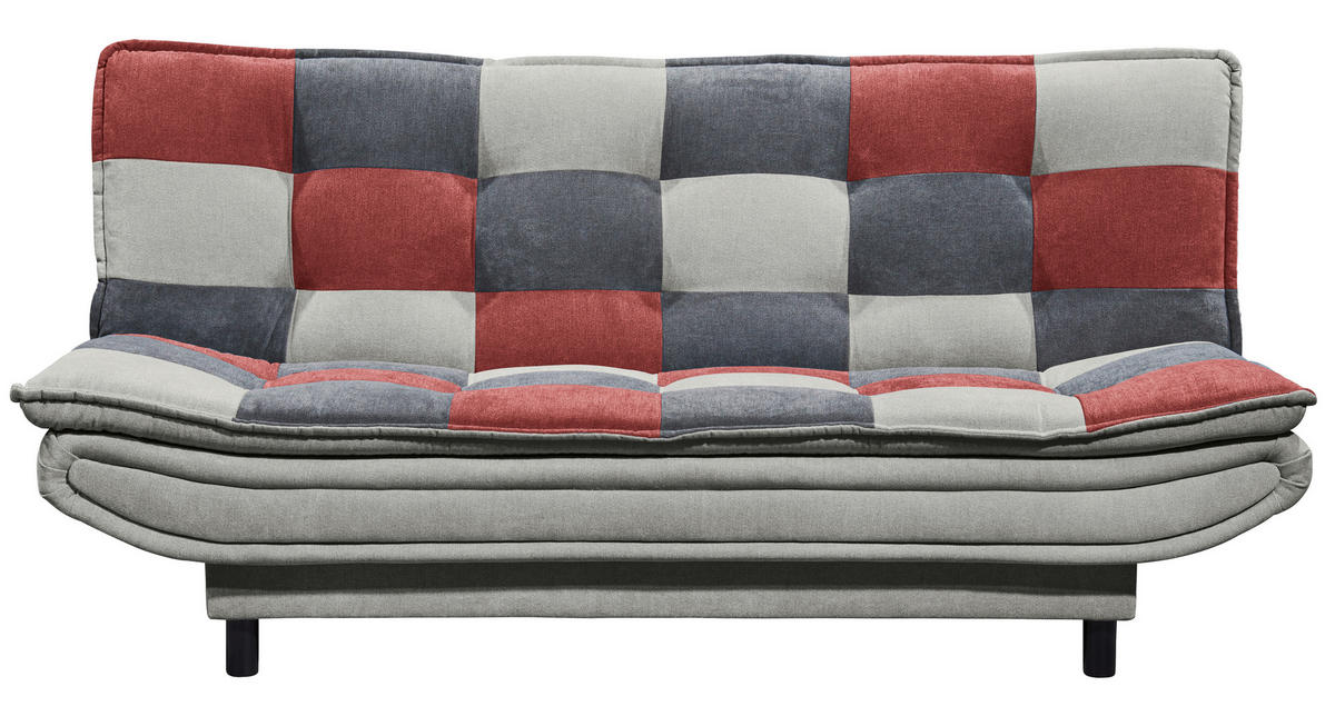 SCHLAFSOFA  in Mikrovelours Schlammfarben, Beere, Dunkelgrau  - Schlammfarben/Beere, Basics, Kunststoff/Textil (188/90/89cm) - MID.YOU