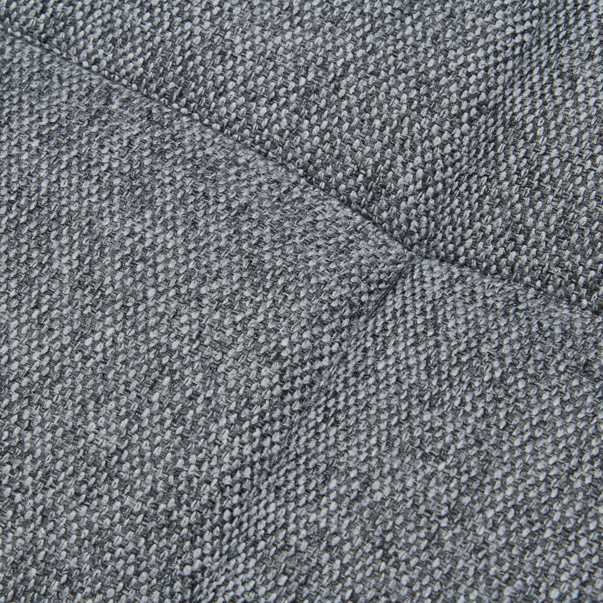 SITZBANK 162/88/63 cm Lederlook, Webstoff Grau, Schwarz  - Schwarz/Grau, MODERN, Textil/Metall (162/88/63cm) - Livetastic