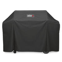 GRILLABDECKHAUBE 63.5/113/165 cm  - Schwarz, Basics, Kunststoff (63.5/113/165cm) - Weber Grill