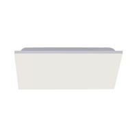 LED-DECKENLEUCHTE Eleonora 44,5/44,5/7,2 cm   - Basics, Kunststoff/Metall (44,5/44,5/7,2cm) - Just Light
