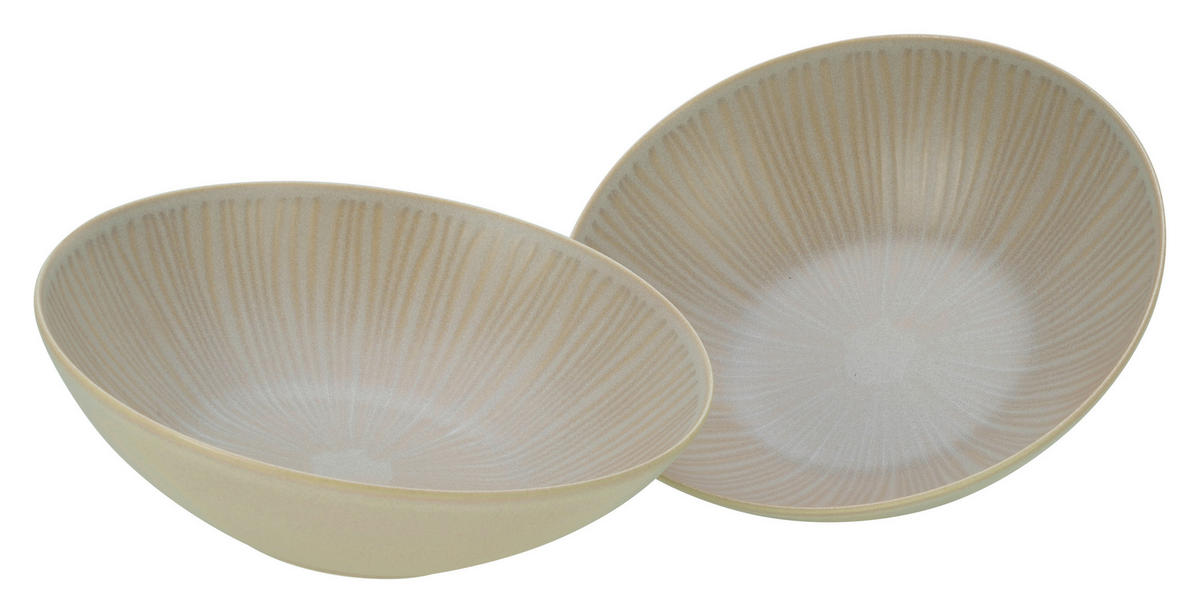 SCHÜSSELSET 2-teilig  - Hellbraun, Trend, Keramik (26,5/28/15null) - Creatable