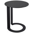 BEISTELLTISCH in Metall, Glas, Keramik 48/48/55 cm  - Schwarz, Design, Glas/Keramik (48/48/55cm) - Dieter Knoll