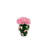 DEKOVASE  - Rosa/Grün, Basics, Keramik (21,5/22/21,5cm)