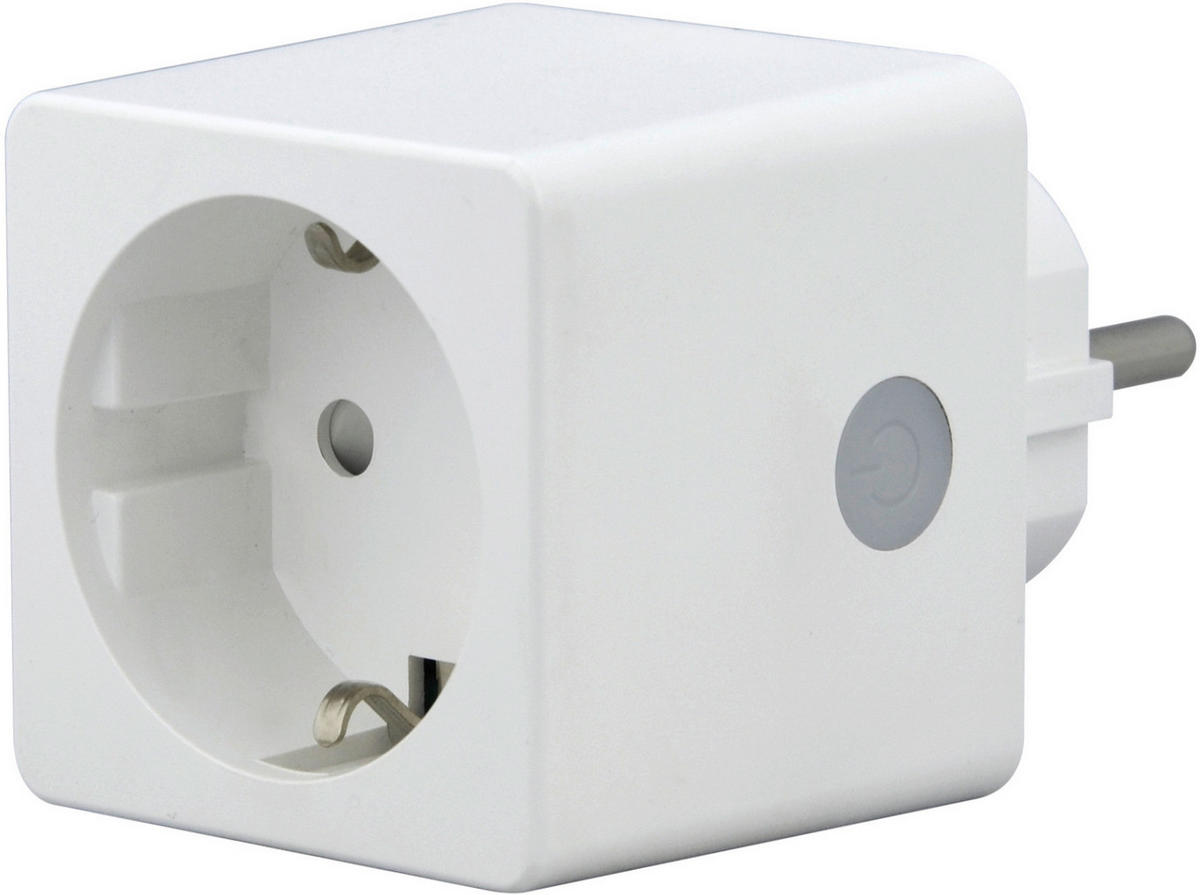 ADAPTERSTECKER - Weiß, Basics, Kunststoff (5,2/5,2/4,9cm)